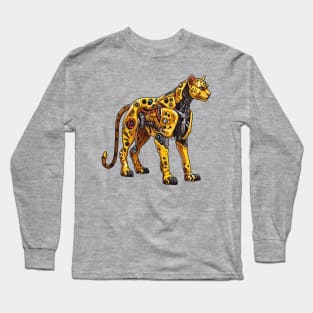 Robot Cheetah Long Sleeve T-Shirt